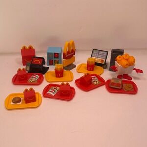 McDonalds  2025 Lil Miniature kids Set Happy Meal Trays Fries Burgers Toys